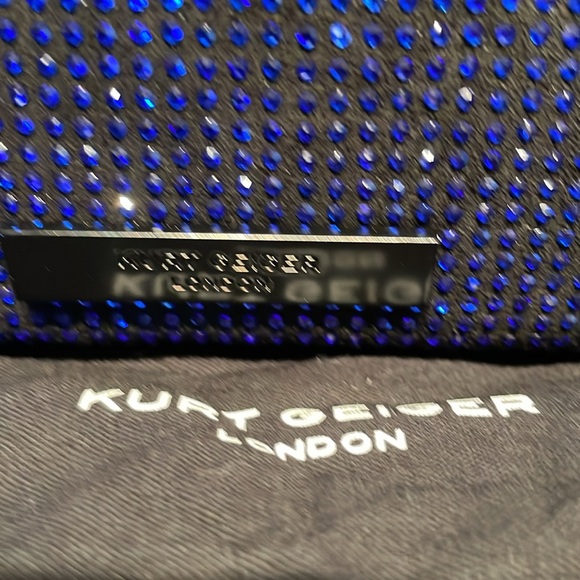 Kurt Geiger London Kennsington NWT Sparkling Blue Crystal Crossbody/Shoulder Bag - Picture 7 of 12